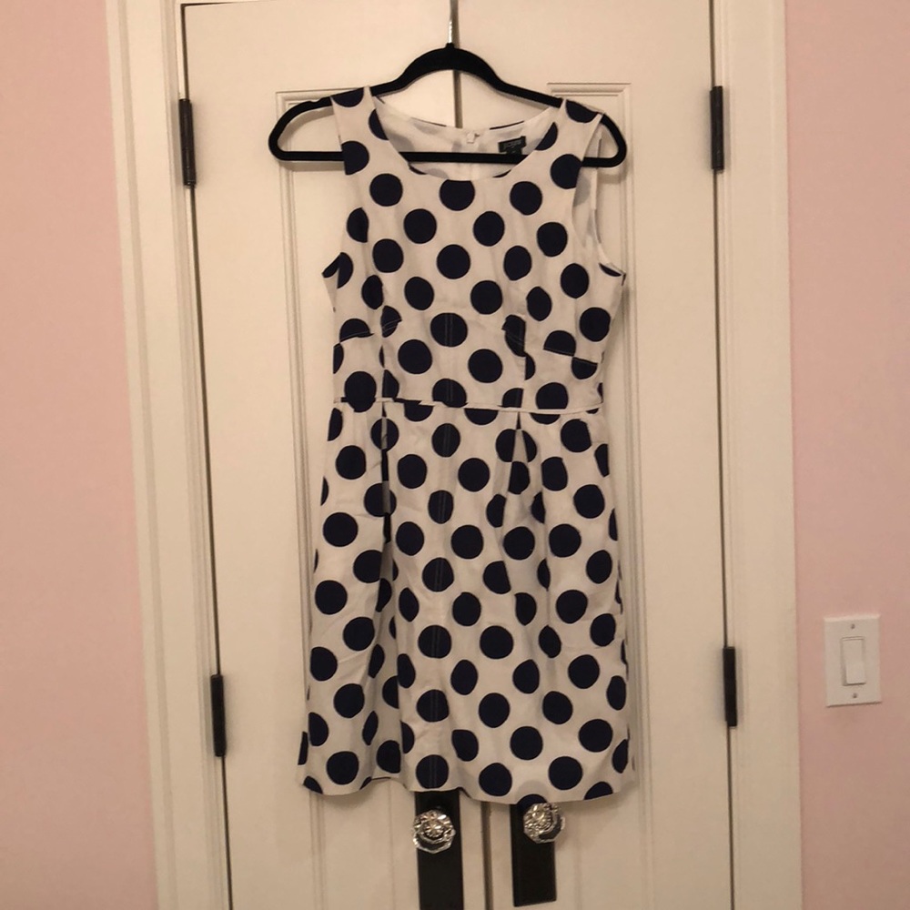 Jcrew polka dot dress